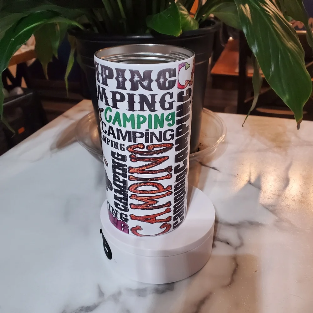CAMPING 4 in 1 Can Cooler 14oz Tumbler 🎉sale